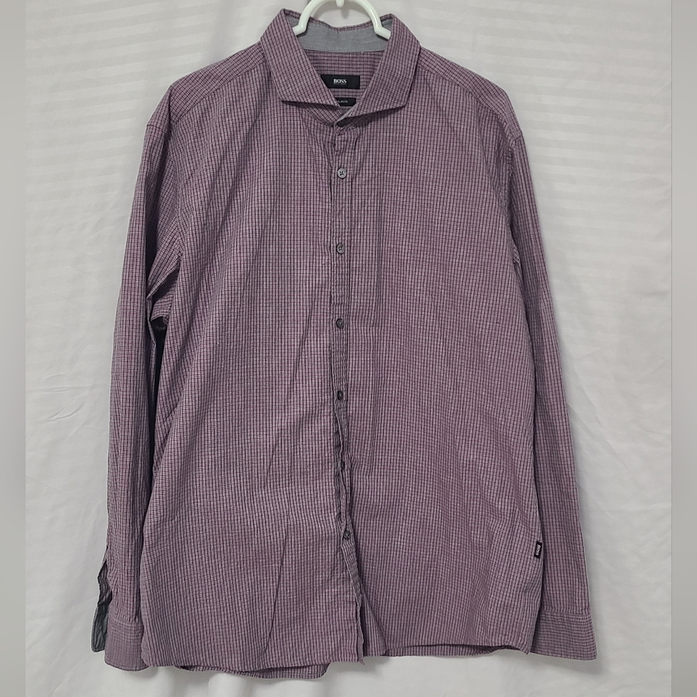 Boss Men's Button Up Dress Shirt Hugo Boss